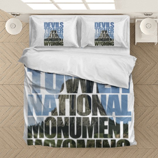 Devils Tower National Monument Wyoming Souvenir Bedding Sets