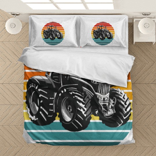 Vintage Tractor Design Bedding Sets