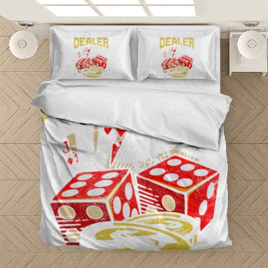 Casino Gambling Dealer Texas Holdem Poker Bedding Sets