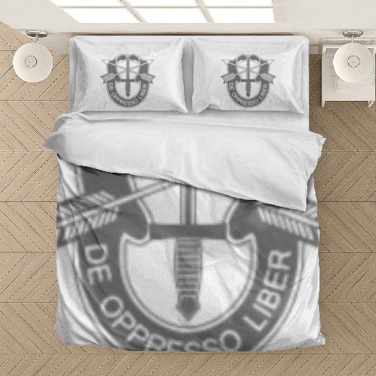 Us Special Forces De Oppresso Liber Chest Grey Bedding Sets