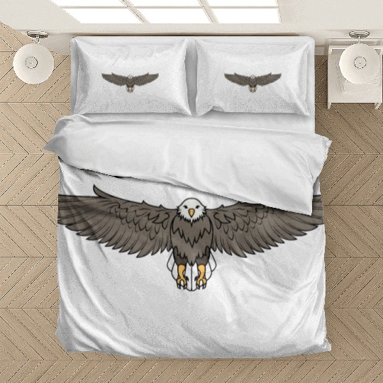 Bald Eagle Flying Cool Eagle Lovers Bedding Sets