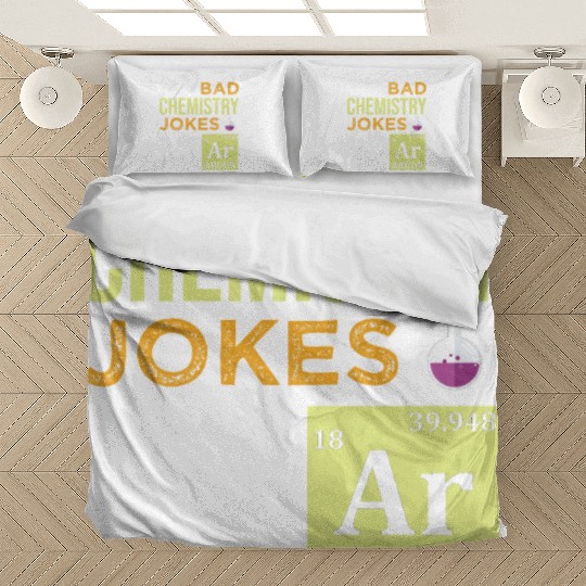 Funny Science Argon Periodic Table Chemistry Jokes Bedding Sets