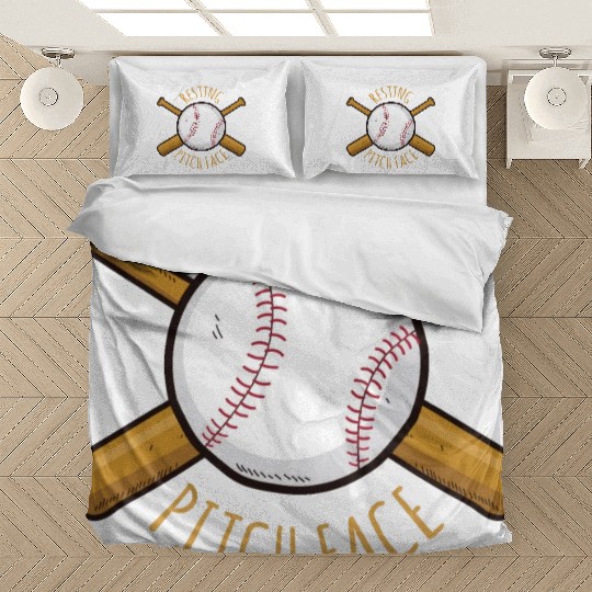 Game Day Baseball Resting Pitch Face Bedding Sets