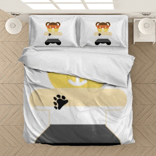Bear Brotherhood Flag Bear Gay Pride graphic Bedding Sets