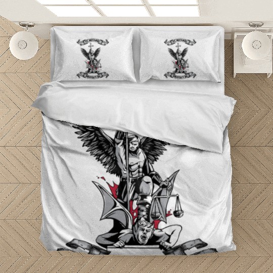 Archangel Saint Michael Protect Us Defend Us Bedding Sets