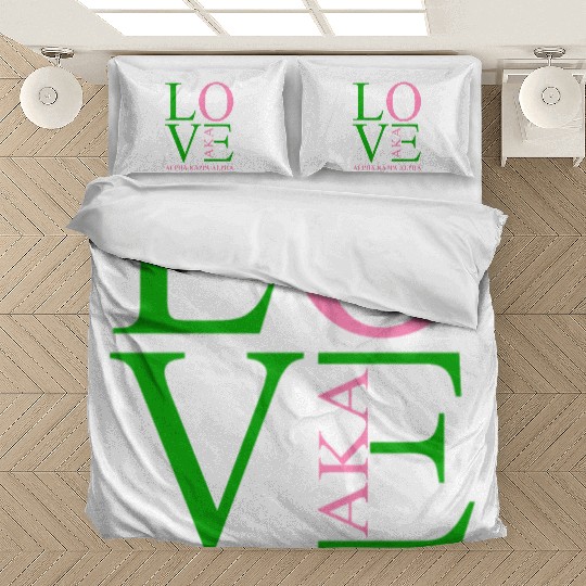 Aka Bedding Sets Love Sorority Gift Alpha Kappa Aka Parap