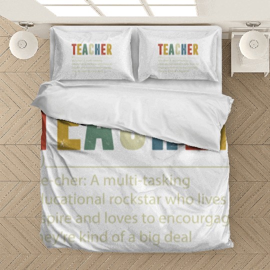 Teacher Multi tasking Educational Rockstar Bedding Sets
