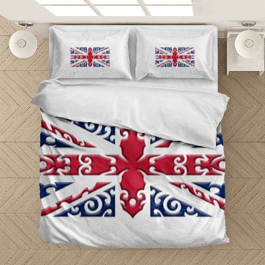 Union Jack British Flag Ornamental Style Bedding Sets