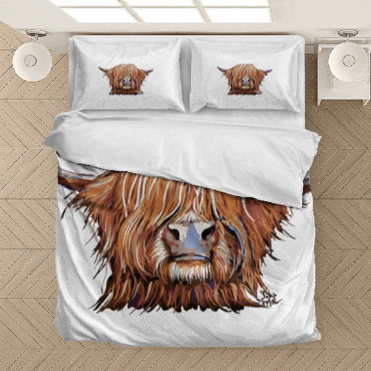 Highland Cow Print Animal Print ' Charmer ' Bedding Sets