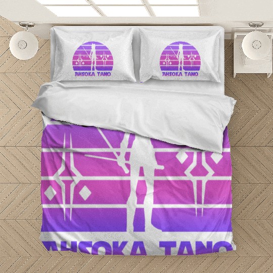 Ahsoka tano - Synthwave Bedding Sets
