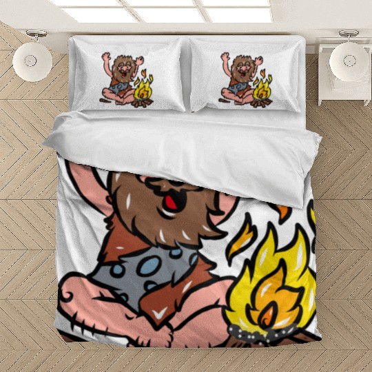 Caveman with Fire Bedding Sets