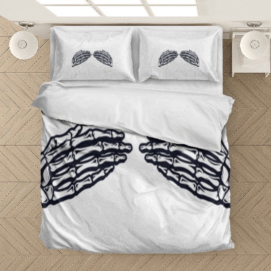 Women's Skeleton Hands Breasts Bedding Sets