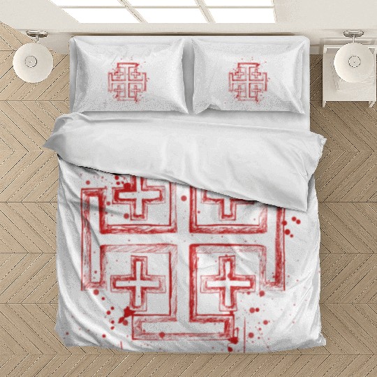 Knights Templar Crusader Cross Bedding Sets