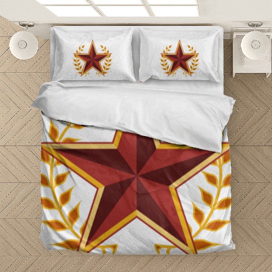 soviet star with laurels Bedding Sets