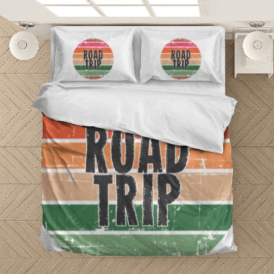 Road Trip orange Bedding Sets