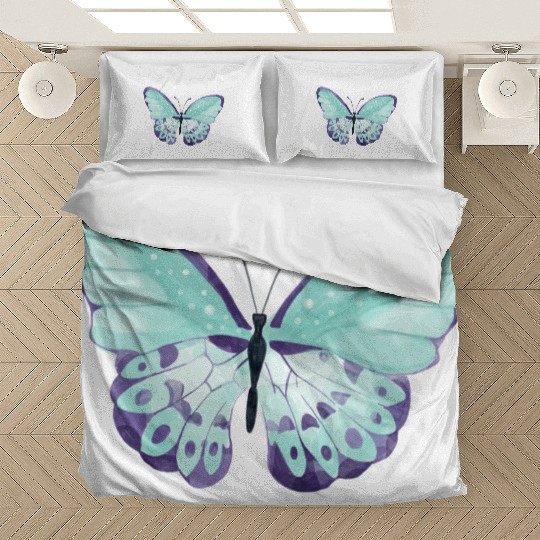 Light Green Butterfly Bedding Sets