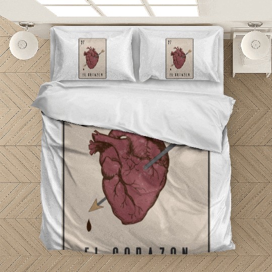 El Corazon Mexican Loteria Bedding Sets