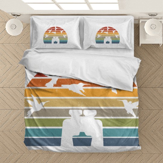 Bird Watching Vintage Birdwatching Birding Bedding Sets