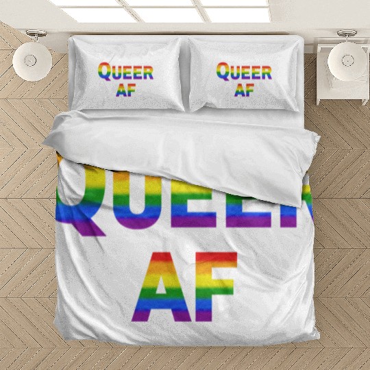 Queer AF Rainbow Spectrum Bedding Sets