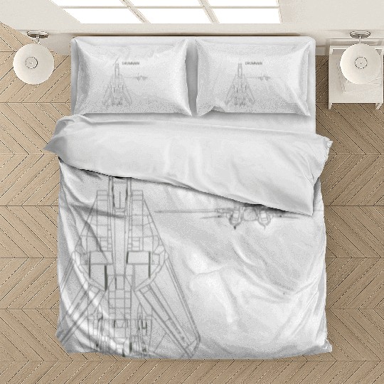 F 14 Tomcat Schematics Bedding Sets