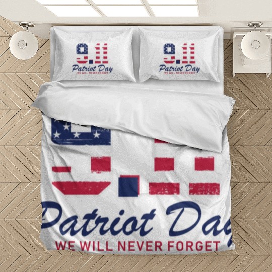 Patriot Day Never Forget 9 11 Anniversary Bedding Sets