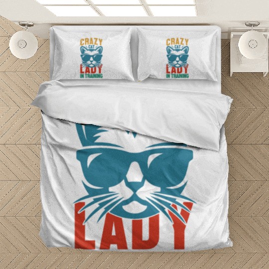 Crazy cat lady Bedding Sets