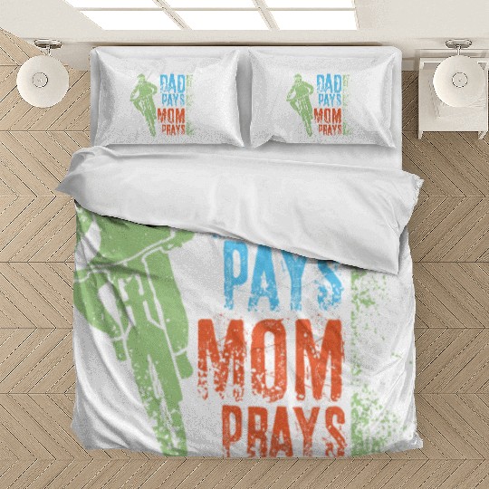 Dad Pays Mom Prays Mountain Bike Bedding Sets