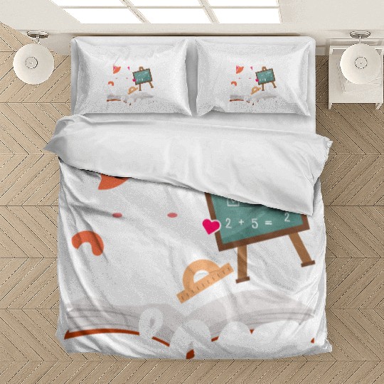 I Love Math And Cats Mathematics Bedding Sets