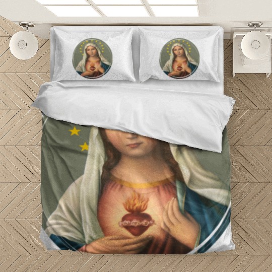Virgin mary madonna maria ave maria catholic bibel Bedding Sets