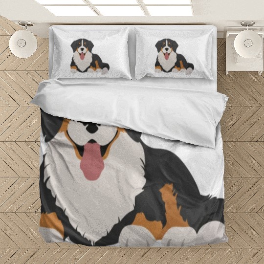 Bernese Mountain Dog Face Bedding Sets