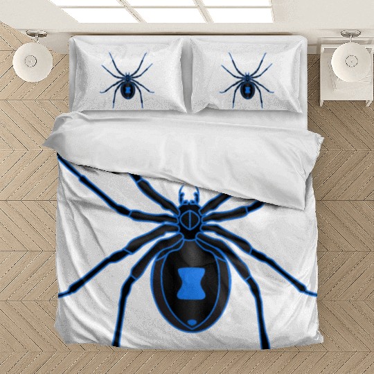 Black Widow Blue Design Bedding Sets