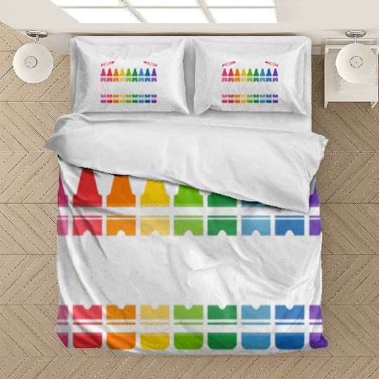 Crayons Funny Color Crayon Cray Coloring Grade Bedding Sets