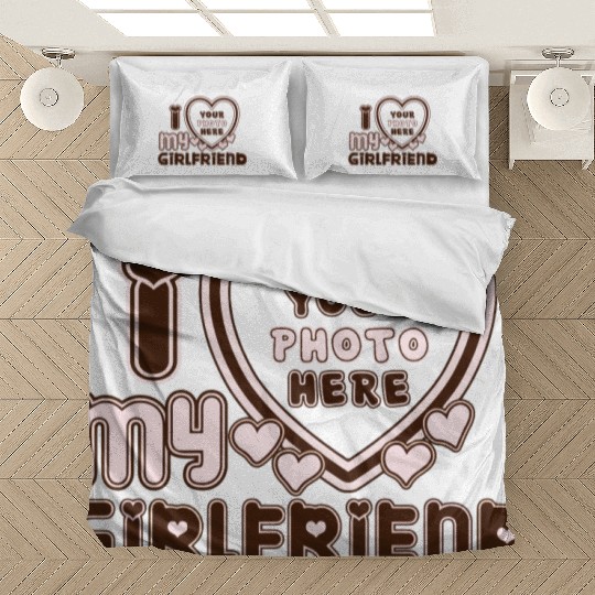 I love my girlfriend for mens boy Bedding Sets