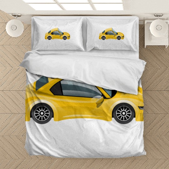 Cabin Pressure - Always Playing Yellow Car Essenti Bedding Sets