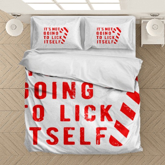 Funny Christmas Candy Cane Rude Christmas Bedding Sets
