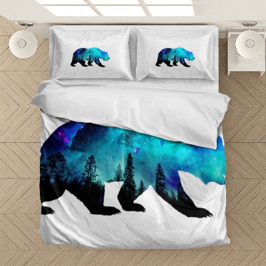 Aurora Galaxy Bear Bedding Sets