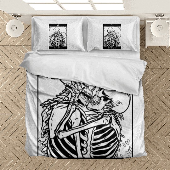 The Lovers Skeleton Tarot Card Bedding Sets