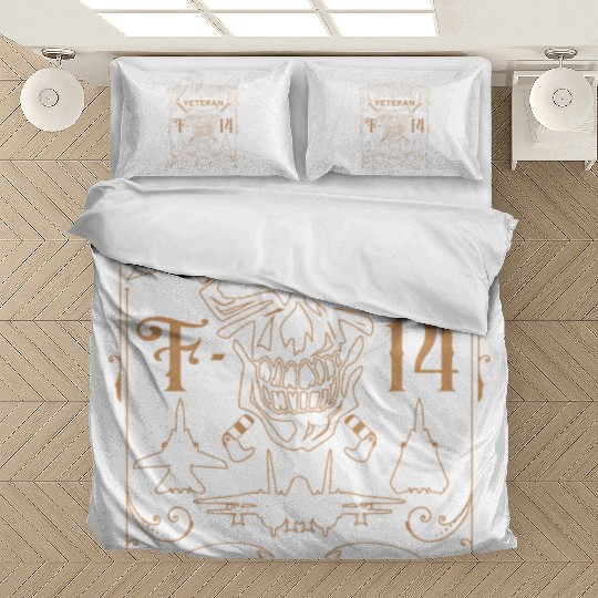 F-14 Tomcat Veteran Aviation Skull 1970 to 2006 Bedding Sets