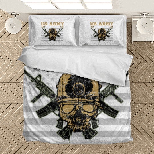 Vintage US Army Combat Engineer 12B Military Pride Bedding Sets