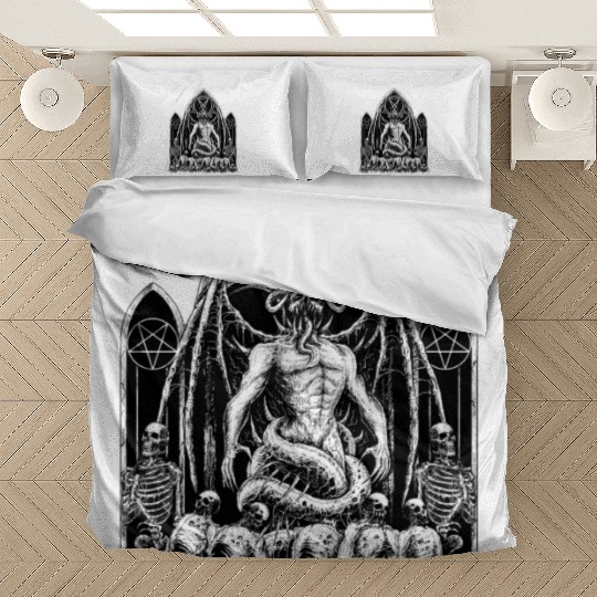 Gothic Satanic Demon Lucifer Bedding Sets