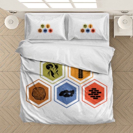 Settle Down Board Game Night Settle Trade Build Bedding Sets