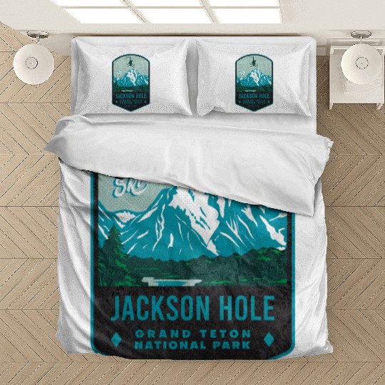 Jackson Hole Ski Badge Bedding Sets