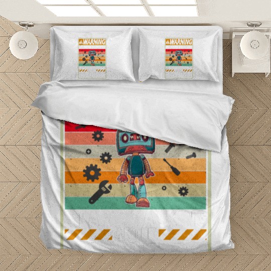 Robots Girls Boys Future Robotics Engineer Bedding Sets
