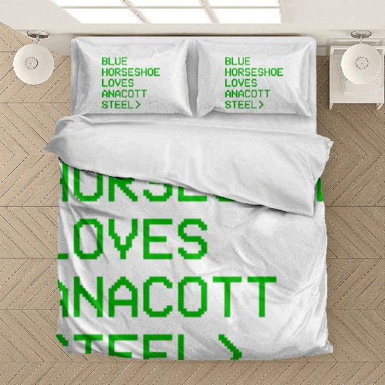 Blue Horseshoe Loves Anacott Steel Bedding Sets