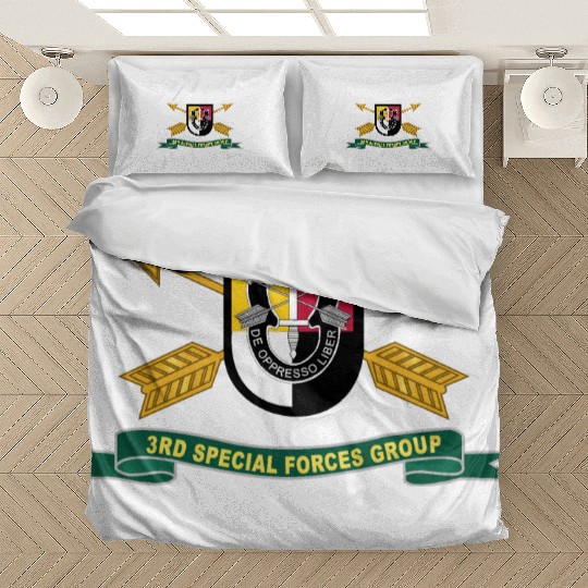 Army 3rd Special Forces Group Flash w Br Ribbon Bedding Sets