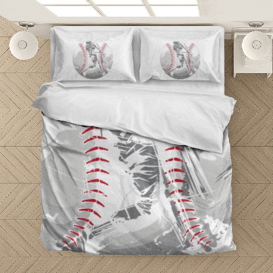 Baseball Player Coach Bat And Ball Pitcher Catcher Bedding Sets