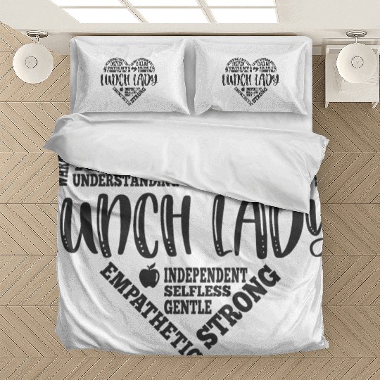 Lunch lady, Cafeteria, lunchlady worker Bedding Sets