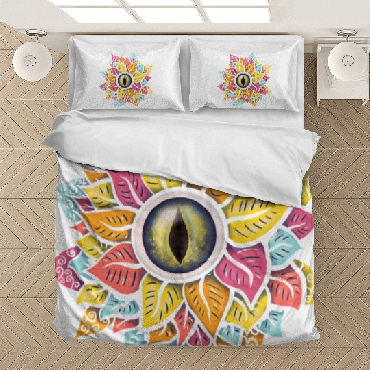 Colorful Reptile Eye Flower Bedding Sets