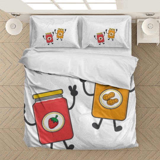 Peanni Butter Jelly Time Friend Peanut Strawberry Bedding Sets