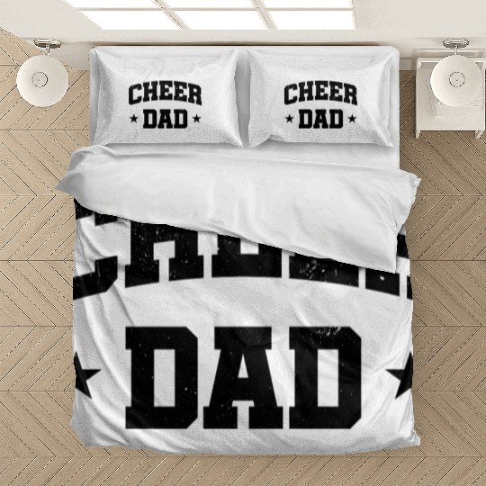 Cheer Dad Funny Cheerleader Fathers Day Bedding Sets